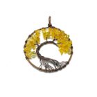 Citrine Tree of Life Pendant.