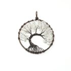 A Clear Quartz Tree of Life Pendant.