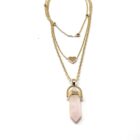 Love's Embrace: Rose Quartz Heart Necklace