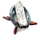 An California Organic White Sage Smudge Sticks in a wooden bowl from California.