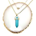 A Turquoise with Heart Charm Natural Stone Necklace - a perfect gift with a stunning turquoise stone set atop a delicate shell pendant.