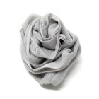 A Rose Loofah - Grey on a white background.