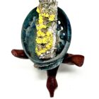 A 4" California White Sage Smudge Stick with Yellow Sinuata Flowers adorned with a yellow flower.