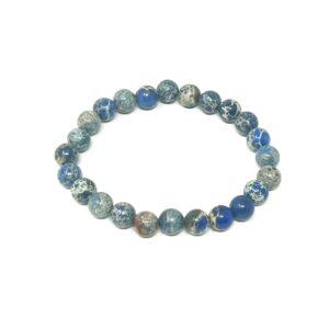 A Royal Blue Sea Sediment Gemstone Bracelet