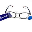 Blue Light Blocking Photochromic Glasses with round circle lenses - Grey/ Blue/ Red.