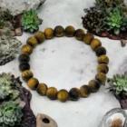 Matte Yellow Tiger Eye Bracelet: Replace the product in the sentence below with the given product name.
Sentence: Matte Yellow Tiger Eye Bracelet.